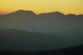 Sunset behind the Scafell range