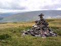 Cairn, Swarth Fell, looking towards Grisedale and Baugh Fell