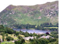 Looking down on Ullswater - the steamer arrives