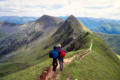 The ridge - past the bad step, looking back to Sgor an Iubhair