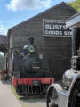 Outside the goods shed