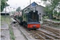 Muir Hill diesel arrives at Ravenglass