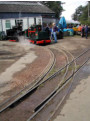 Mixed gauge track near the workshops