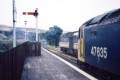 47 635 and HST cross at Pitlochry